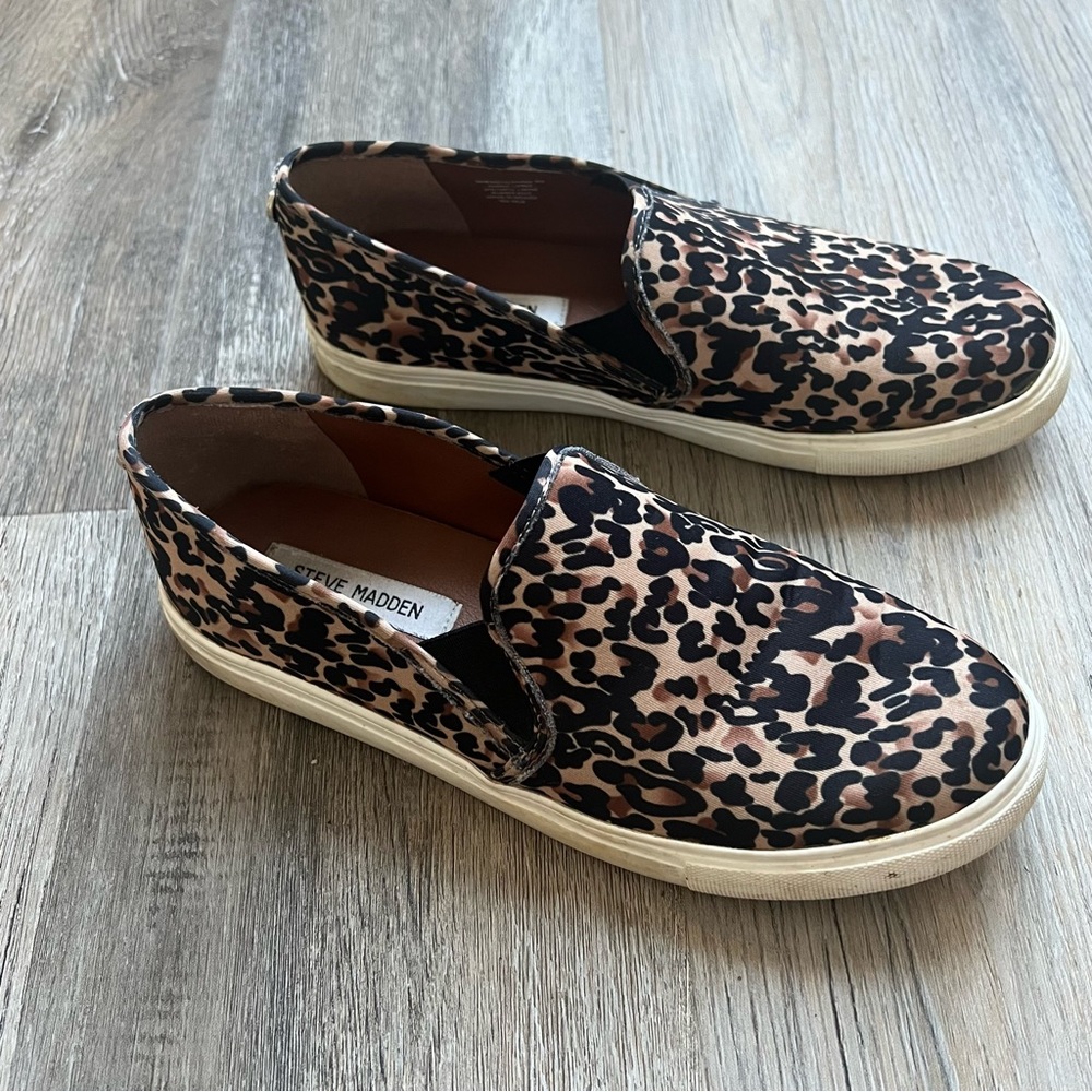 Steve Madden Symba Leopard Print Slide Sneakers - image 2